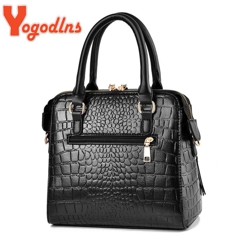 Mala Feminina Padrão Crocodilo com Tassel | Inverno | TUDOAKI SHOP