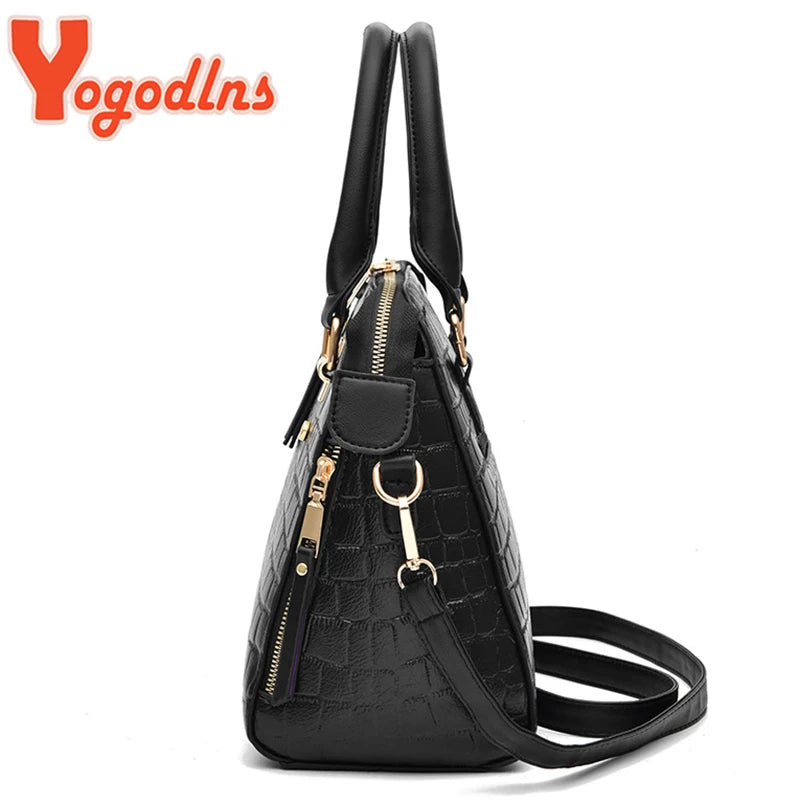 Mala Feminina Padrão Crocodilo com Tassel | Inverno | TUDOAKI SHOP