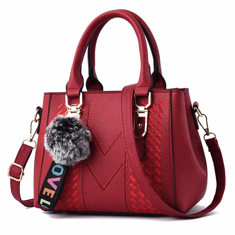 Mala Feminina Bordada em Couro | Messenger Bag | TUDOAKI SHOP