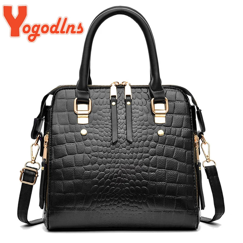 Mala Feminina Padrão Crocodilo com Tassel | Inverno | TUDOAKI SHOP