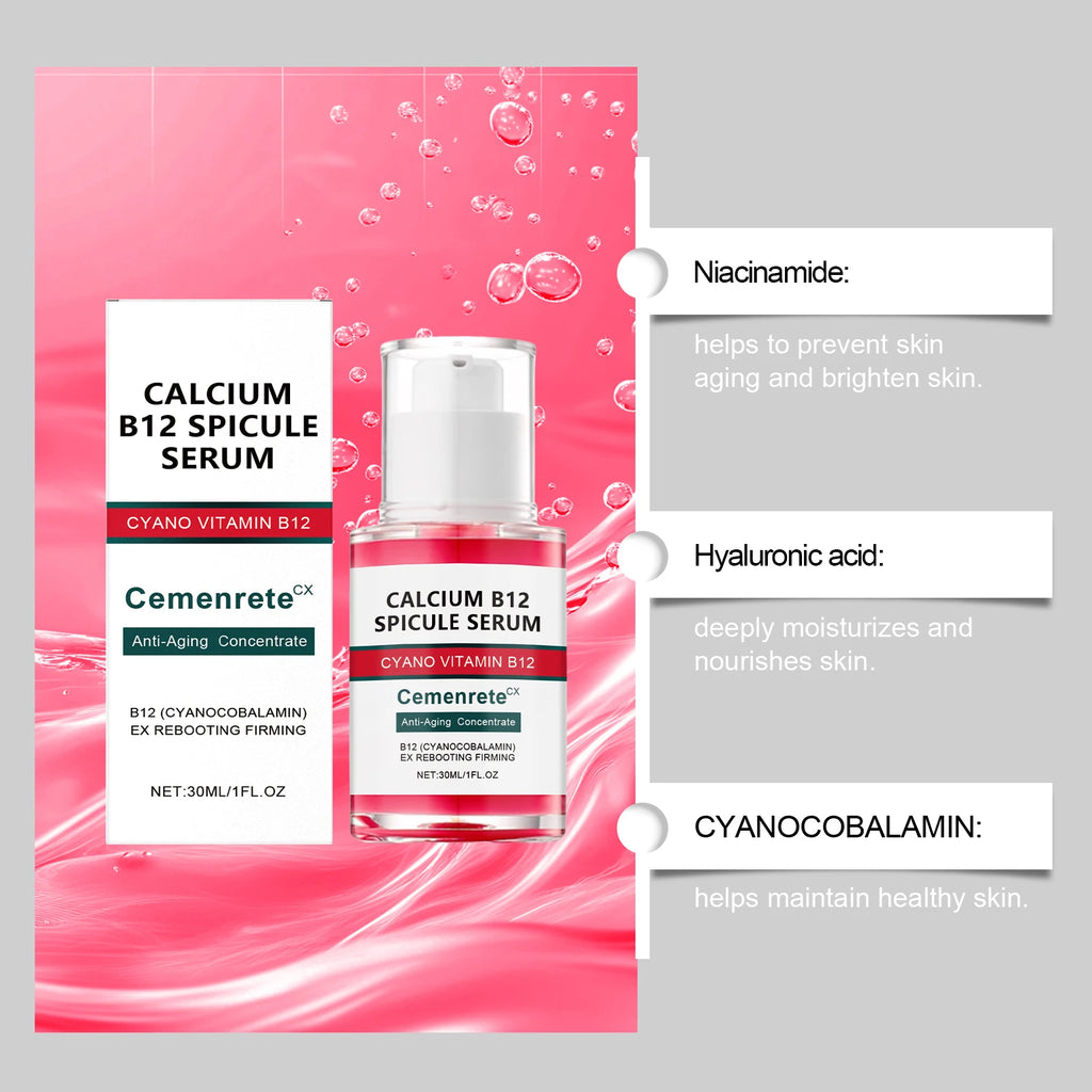 Kit Skincare Anti-Envelhecimento com Cálcio — Sérum, Patches e Bálsamo