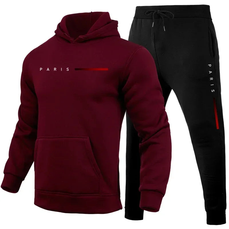 Fato de Desporto Masculino com Capuz | Jogging Confortável Diário | TUDOAKI SHOP