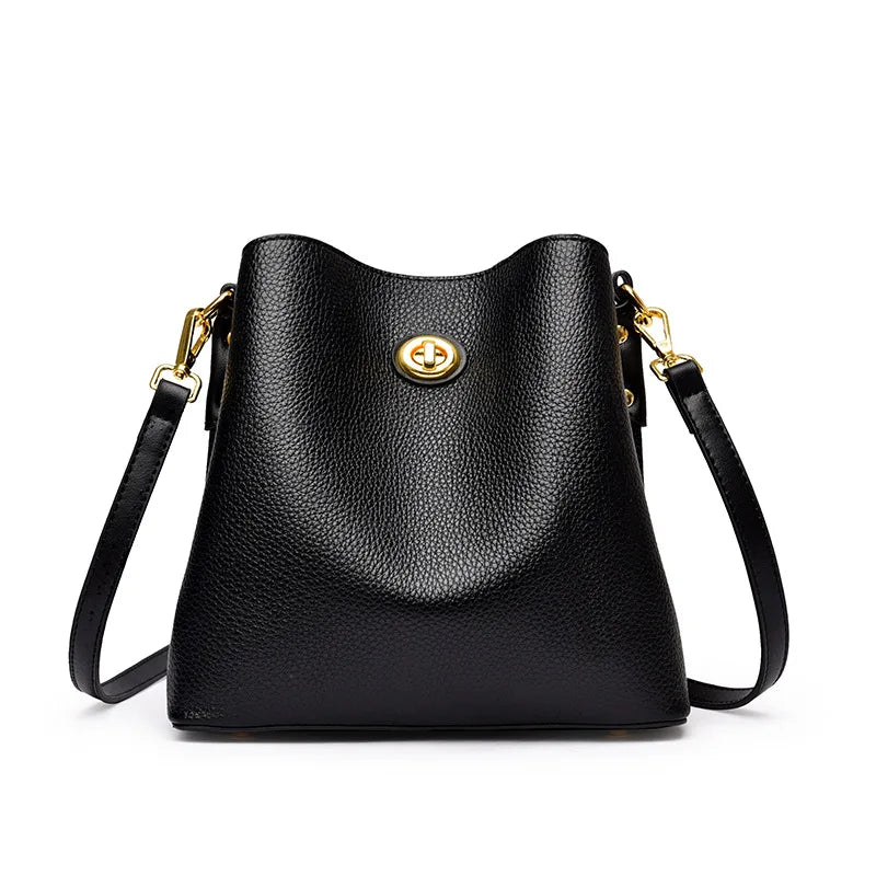 Mala Balde Feminina Elegante em PU | Grande Capacidade | TUDOAKI SHOP