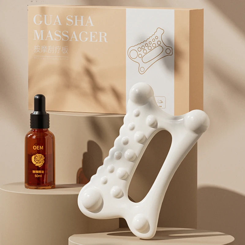Placa de Massagem Gua Sha Facial Portátil — Corpo Inteiro