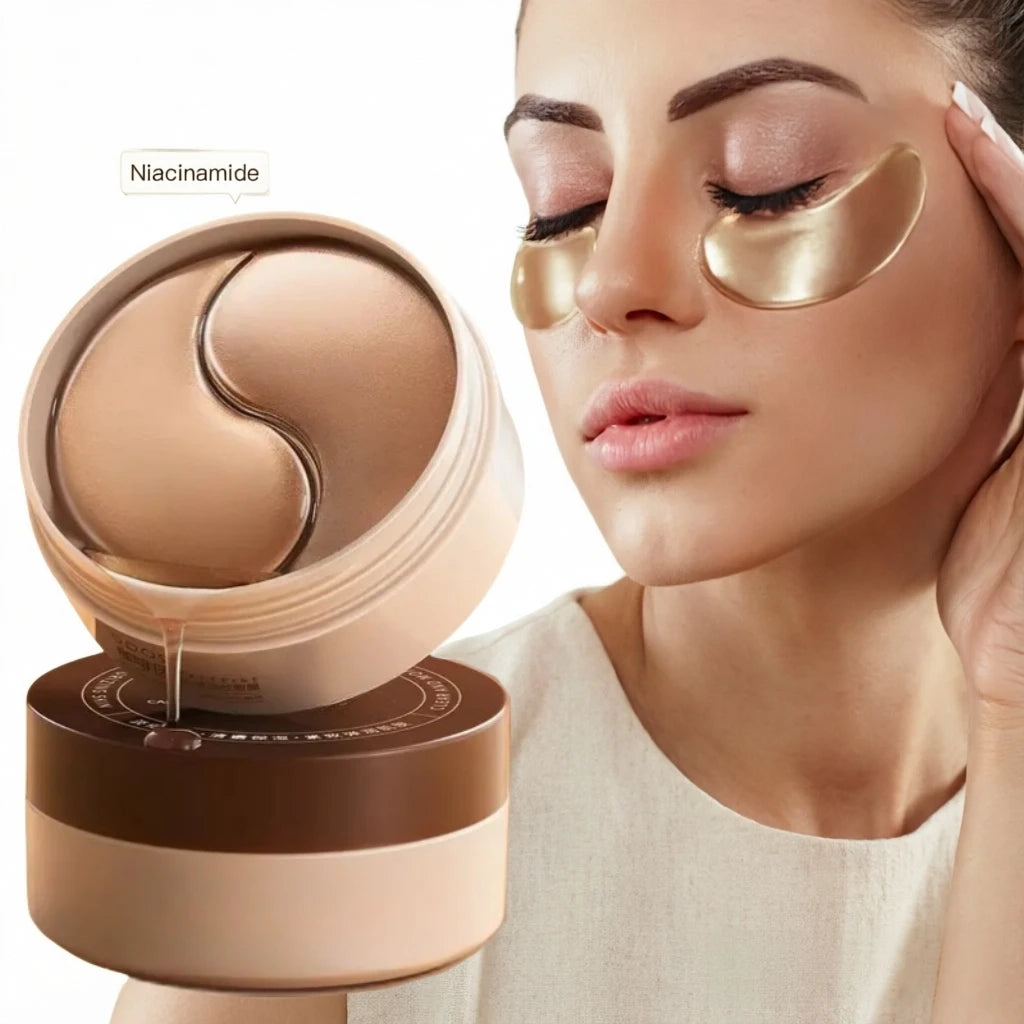 Pack 60 Máscaras de Olhos com Cafeína e Niacinamida — Firmeza e Hidratação