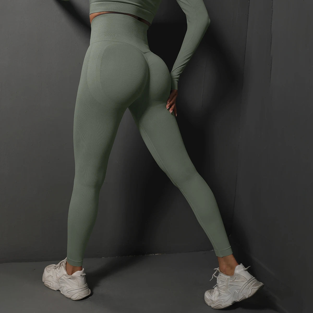 Leggings Sem Costuras para Ginásio | Calças de Yoga Femininas com Efeito Lifting