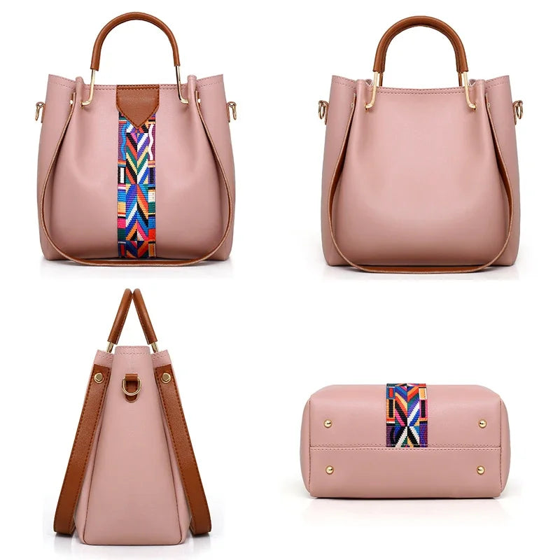 Conjunto 4 Peças Mala de Luxo Feminina | Tote + Ombro + Carteira + Porta-Cartões | TUDOAKI SHOP