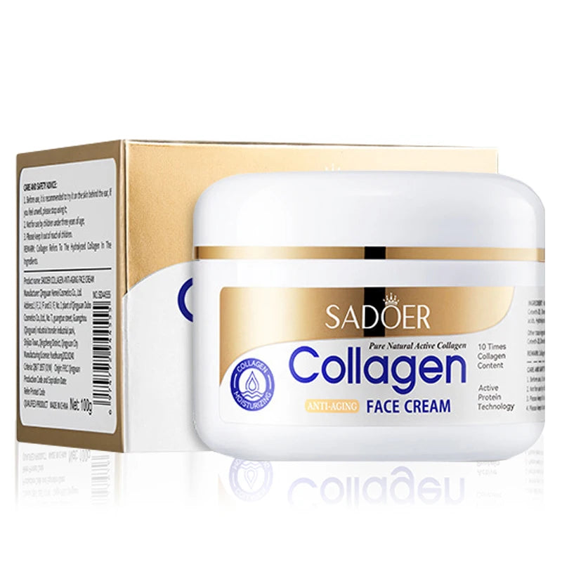 Creme Facial SADOER Colágénio Firmador — Hidratação Intensa