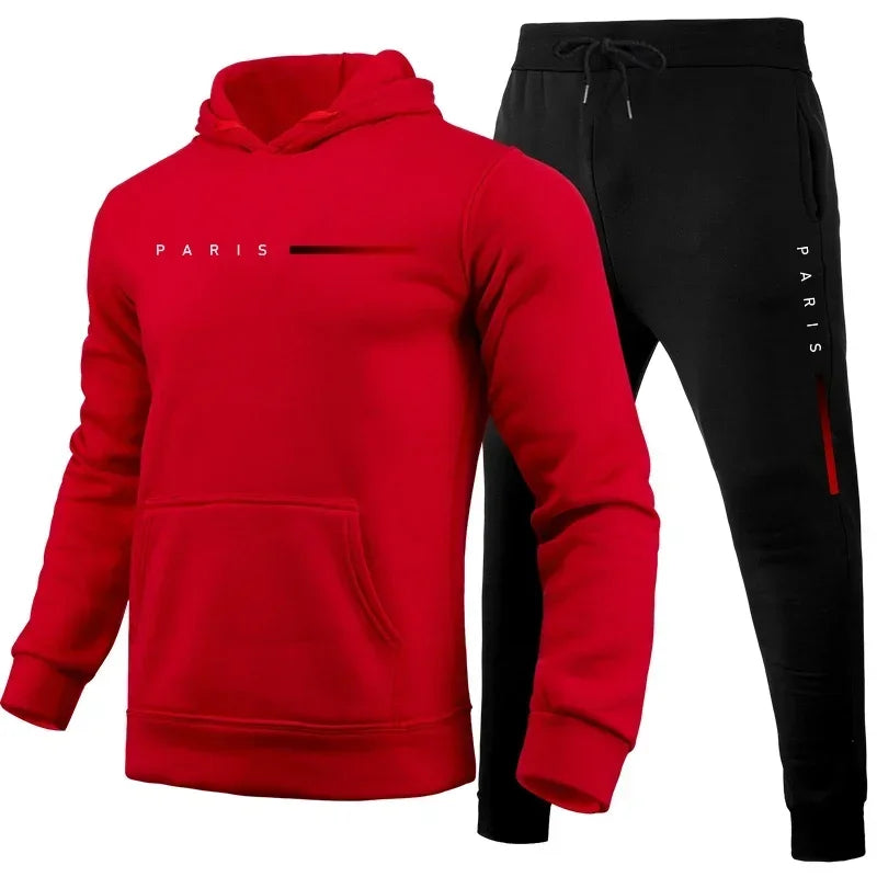 Fato de Desporto Masculino com Capuz | Jogging Confortável Diário | TUDOAKI SHOP