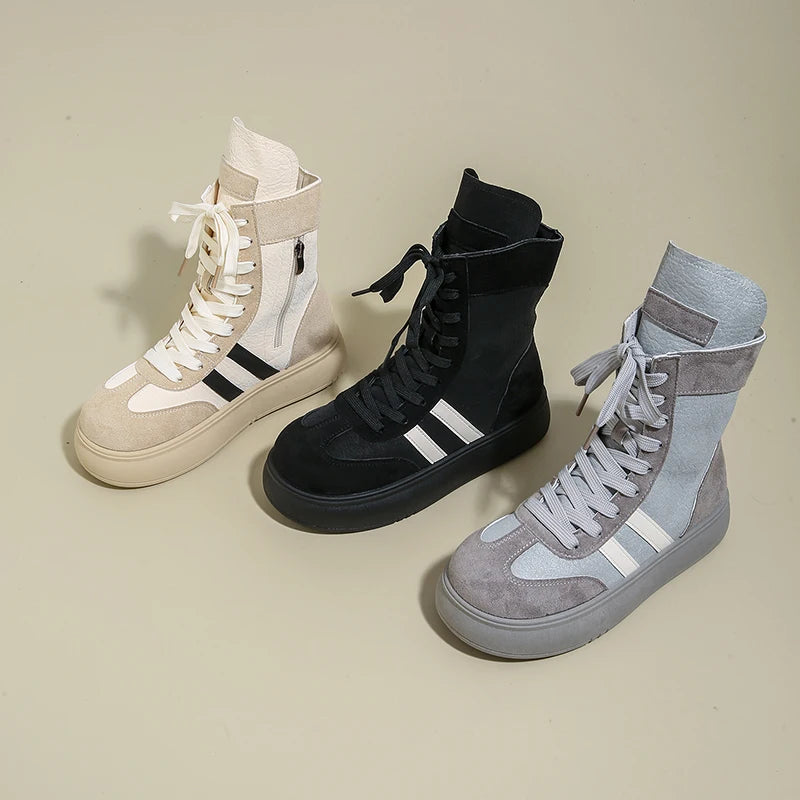 Sapatilhas Desportivas Cano Alto Femininas | Leves e Confortáveis | TUDOAKI SHOP