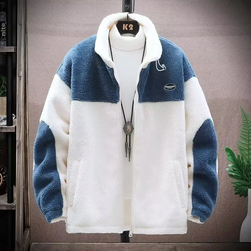 Casaco Masculino Sherpa com Capuz | Jaqueta Térmica Heavy Duty para Exterior