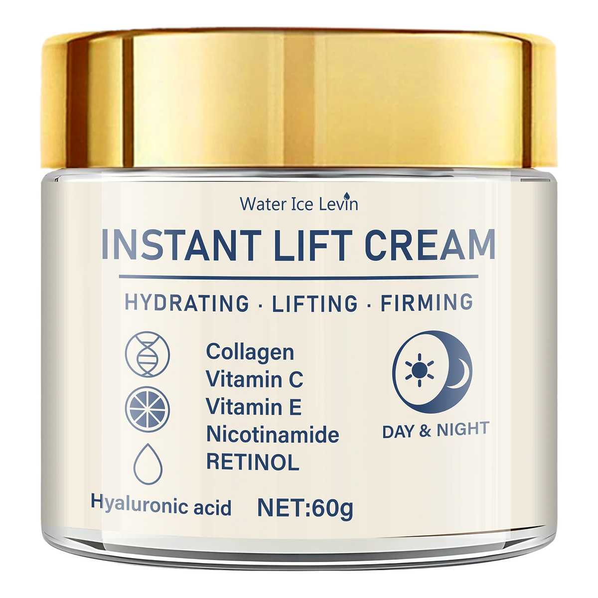 Creme Facial Firmador e Lifting — Ácido Hialurónico e Retinol para Todos os Tipos de Pele