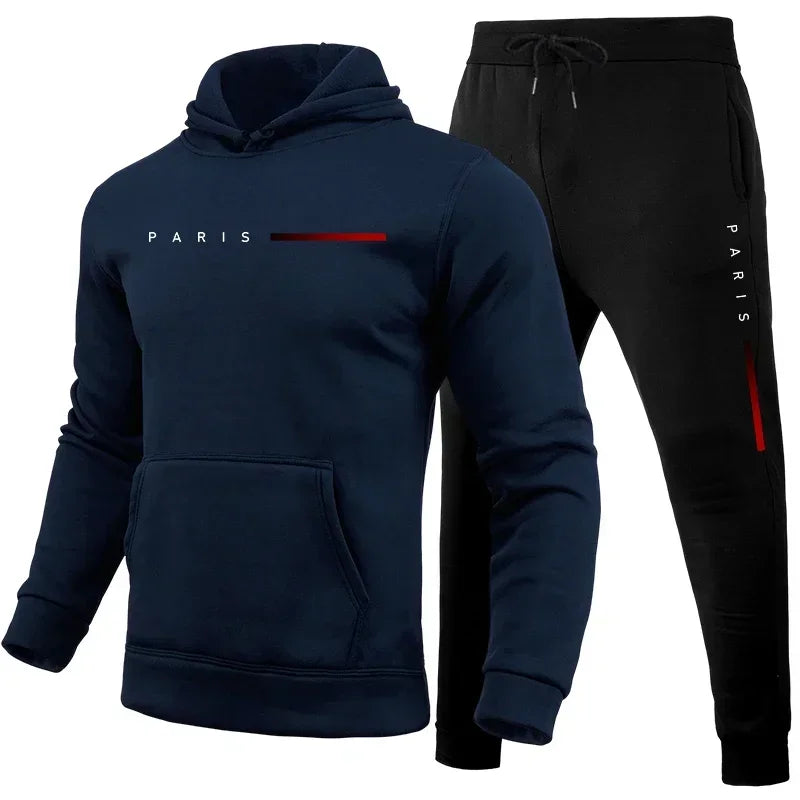 Fato de Desporto Masculino com Capuz | Jogging Confortável Diário | TUDOAKI SHOP