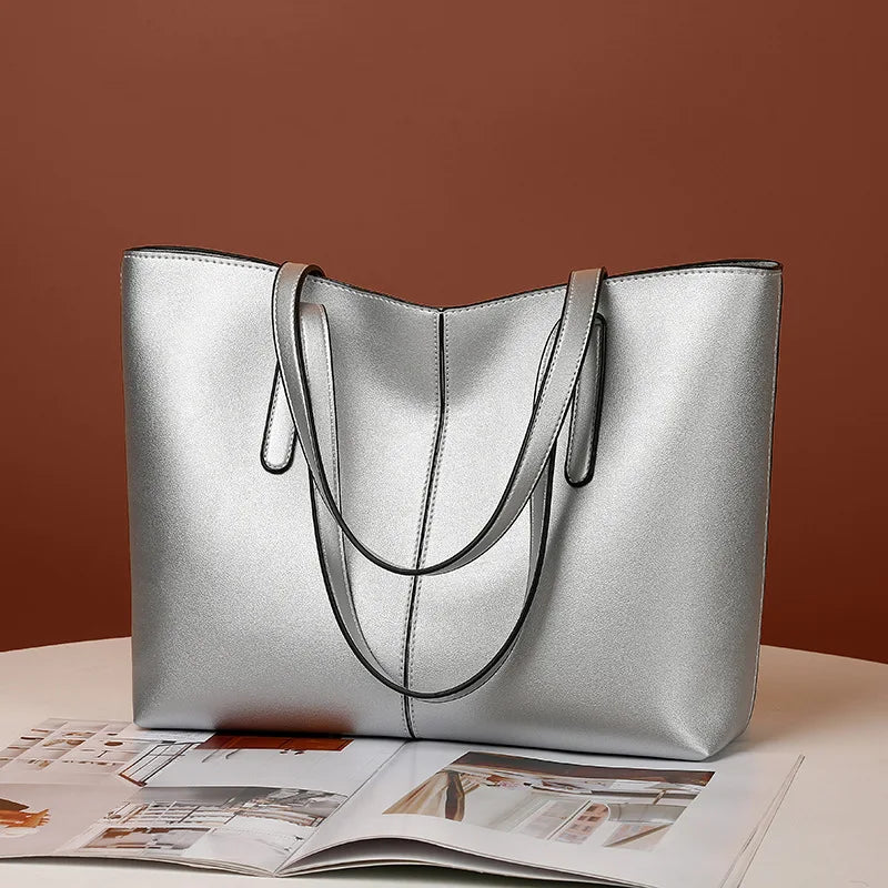 Mala Tote Feminina Grande Capacidade em Couro PU | TUDOAKI SHOP