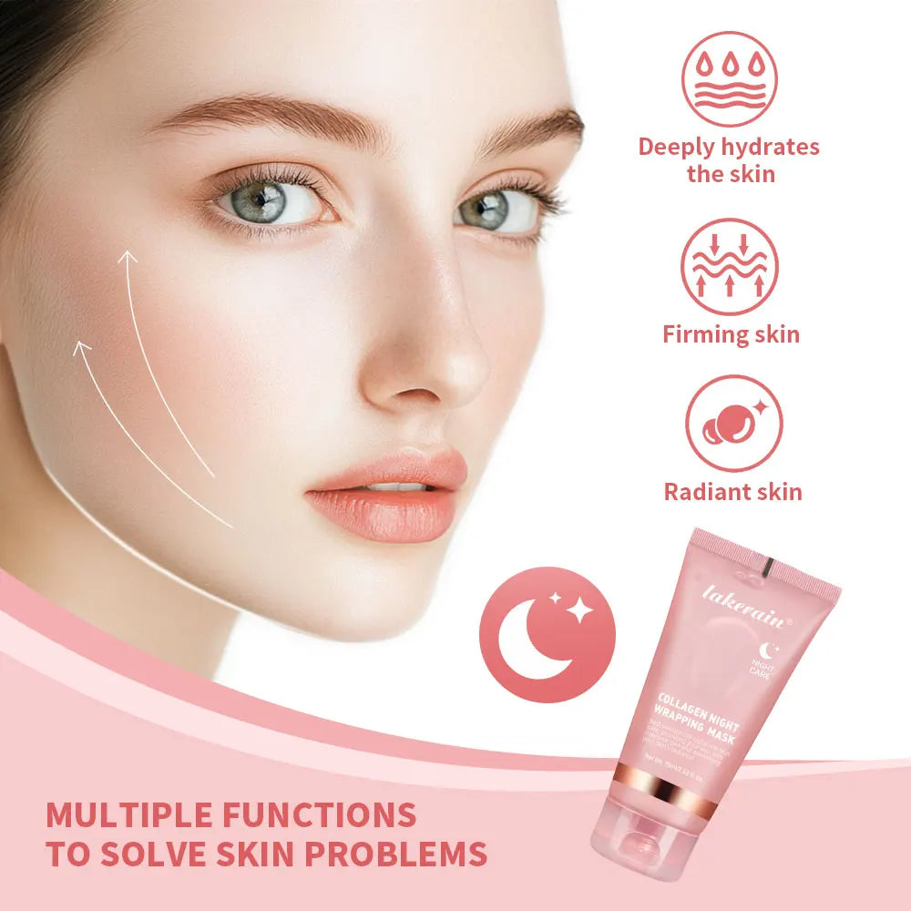 Máscara Facial de Colágénio Coreana — Anti-Rugas e Lifting