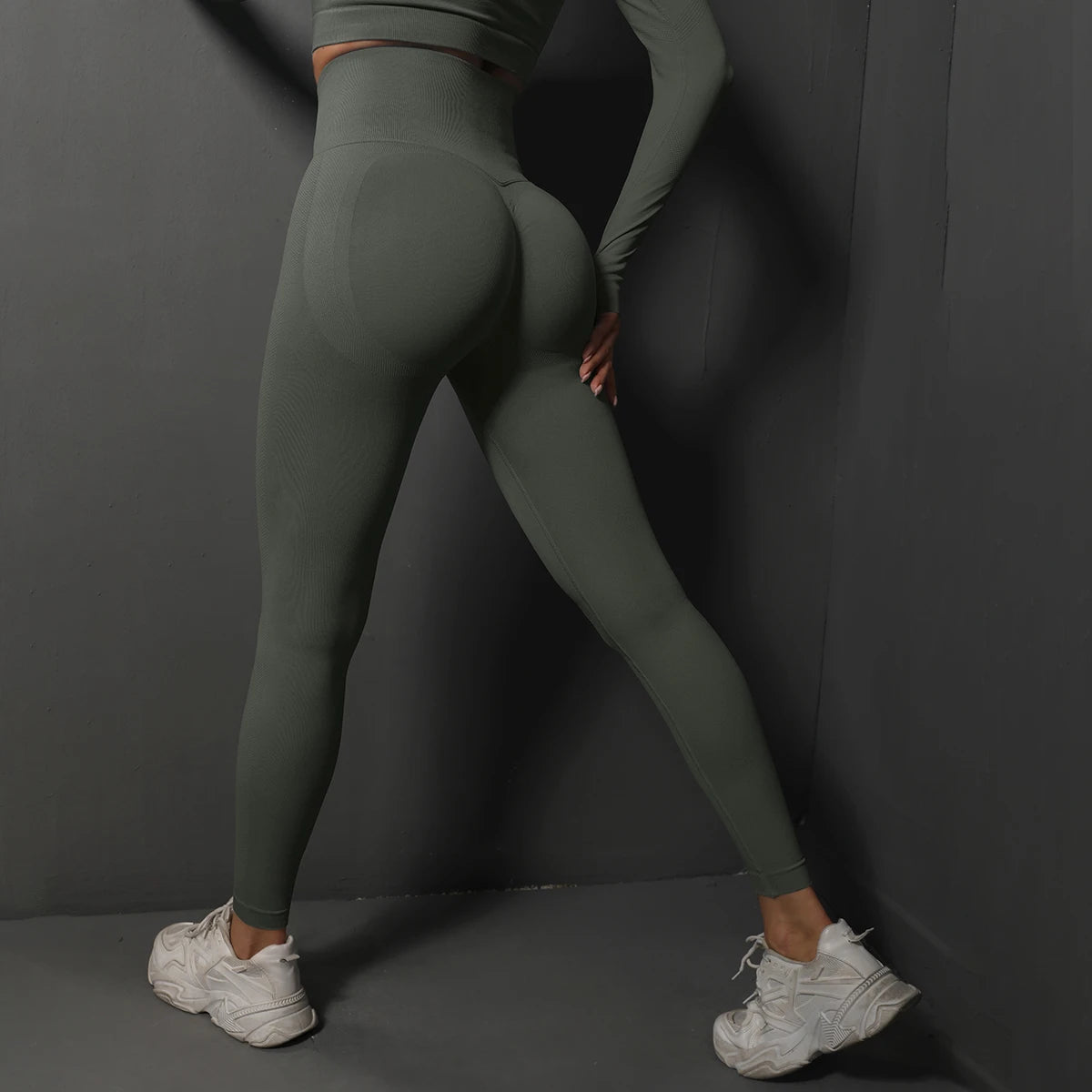 Leggings Sem Costuras para Ginásio | Calças de Yoga Femininas com Efeito Lifting