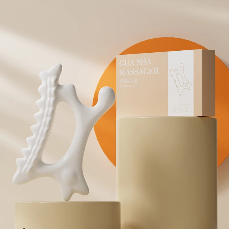Placa de Massagem Gua Sha Facial Portátil — Corpo Inteiro