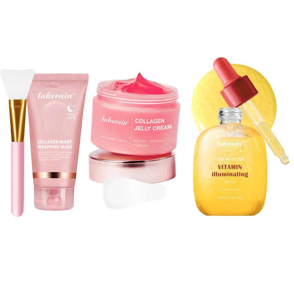 Máscara Facial de Colágénio Coreana — Anti-Rugas e Lifting