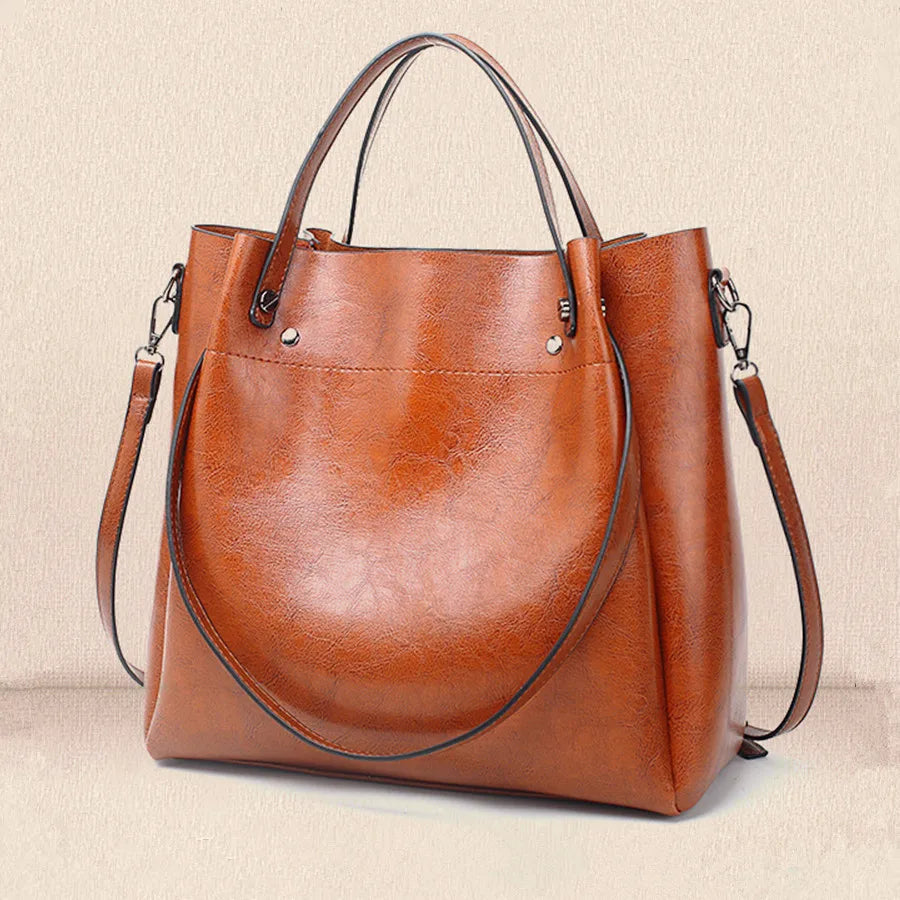 Mala Balde Feminina em Couro PU | Casual e Elegante | TUDOAKI SHOP