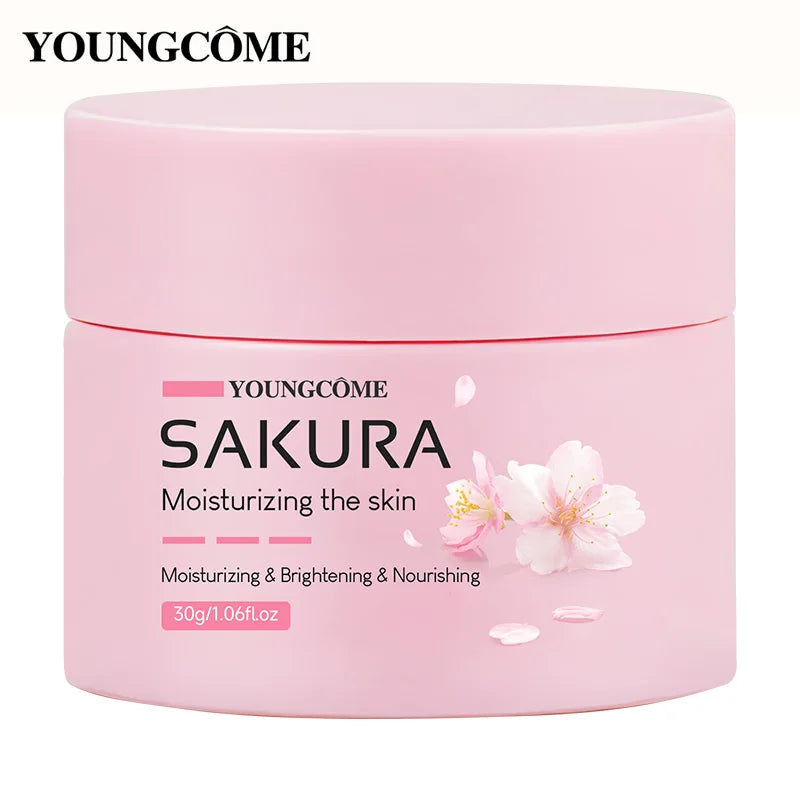 Creme Facial Sakura e Flor de Cerejeira — Lifting, Nutrição e Colágénio