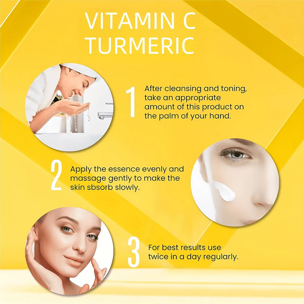 Creme Facial Vitamina C e Retinol com Cúrcuma — Clareador e Firmeza
