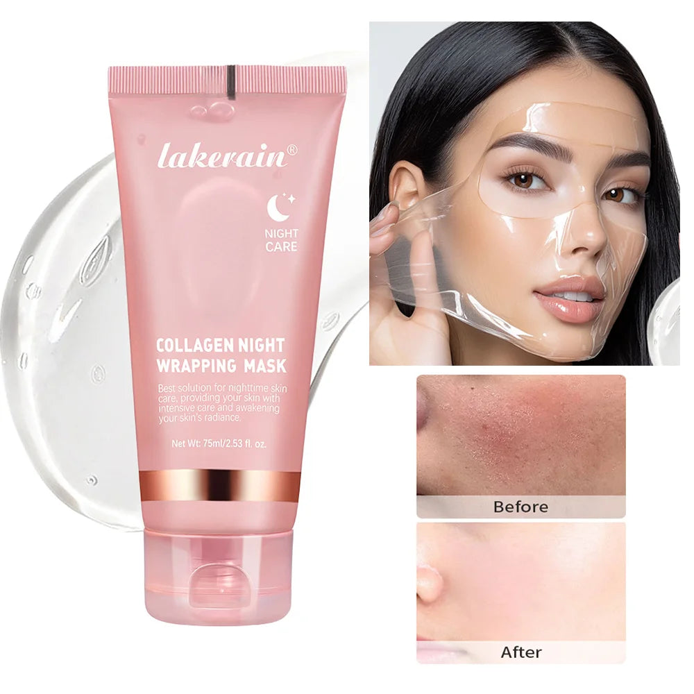 Máscara Facial de Colágénio Coreana — Anti-Rugas e Lifting