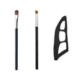 Kit de Maquilhagem de Olhos 3 Peças | Pincéis e Moldes de Sombras para Principiantes