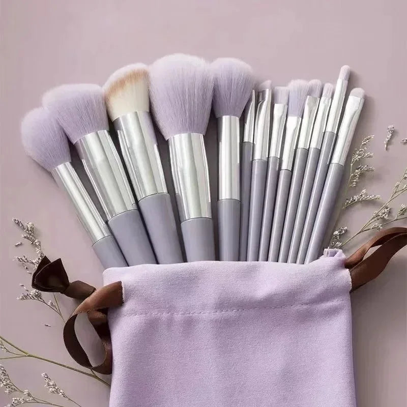 Conjunto de Pincéis de Maquilhagem Profissional | 13 ou 22 Peças | Sombras, Delineador e Mais