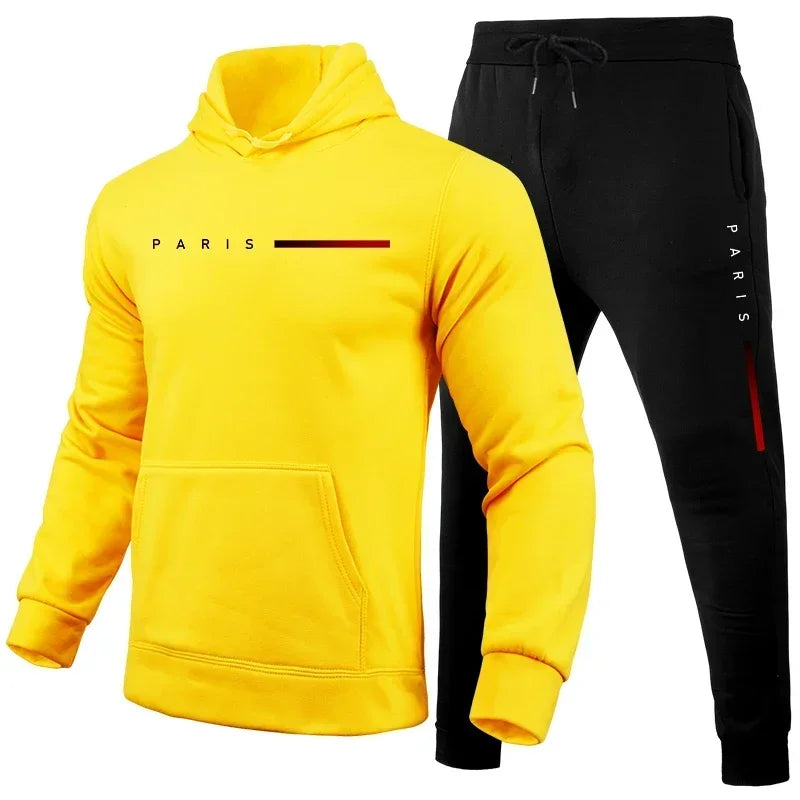 Fato de Desporto Masculino com Capuz | Jogging Confortável Diário | TUDOAKI SHOP
