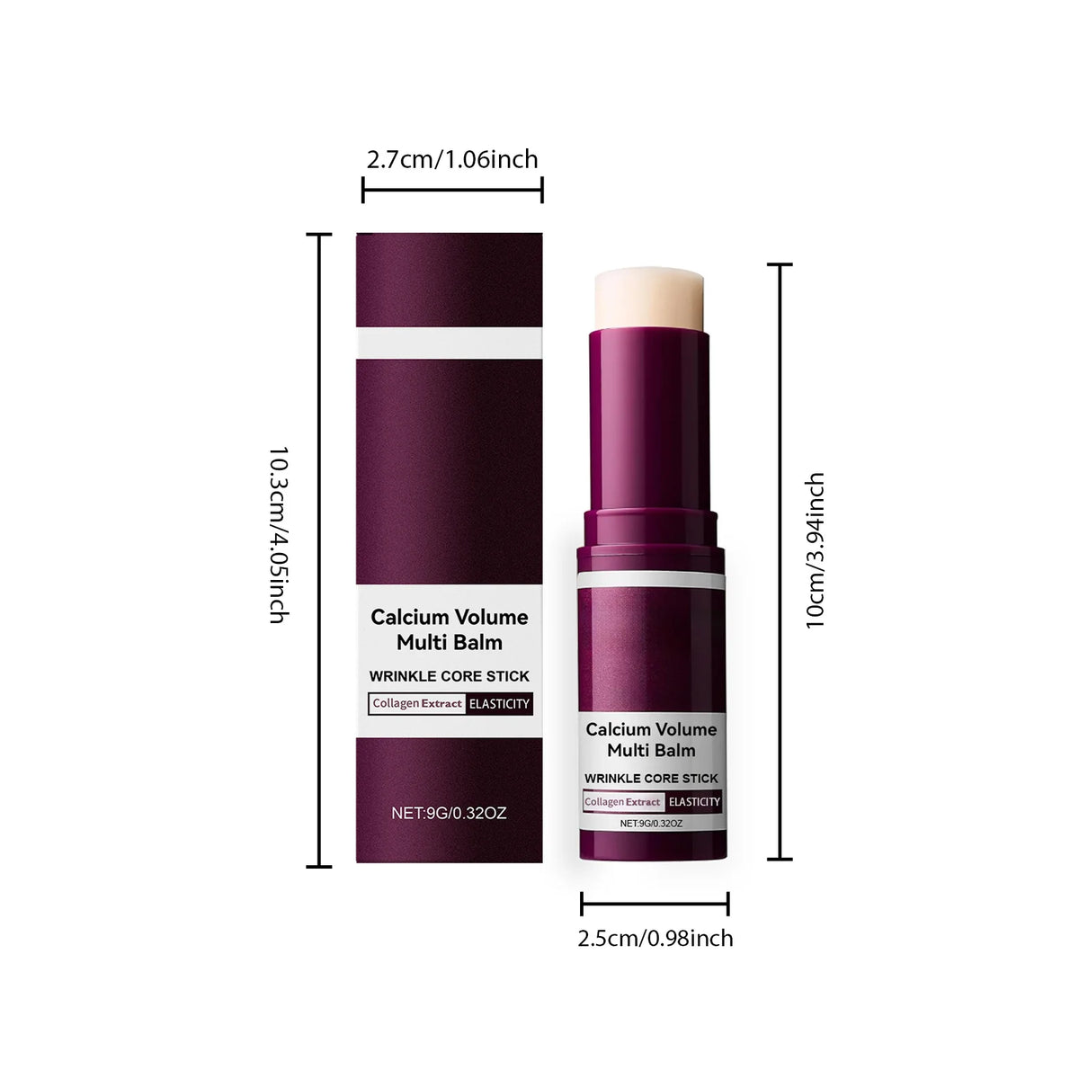 Kit Skincare Anti-Envelhecimento com Cálcio — Sérum, Patches e Bálsamo