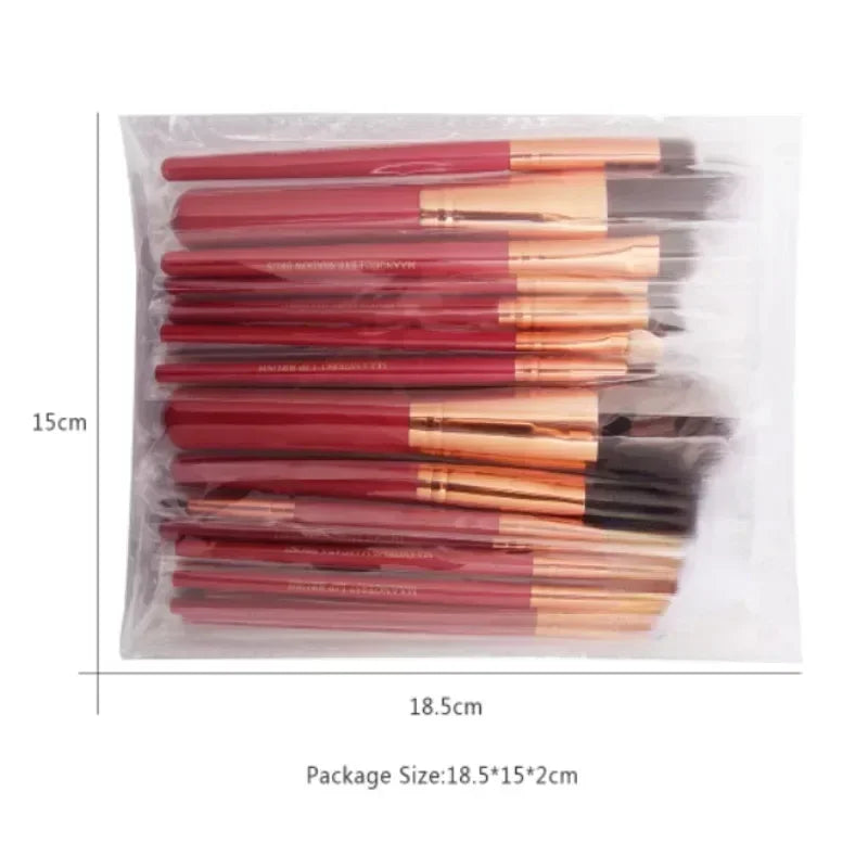 Conjunto de Pincéis de Maquilhagem Profissional | 13 ou 22 Peças | Sombras, Delineador e Mais