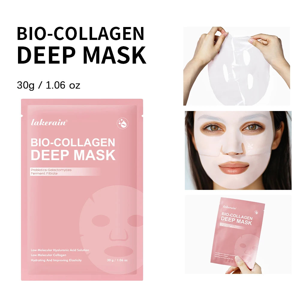 Máscara Facial de Colágénio Coreana — Anti-Rugas e Lifting