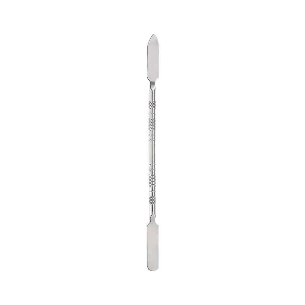 Paleta de Mistura de Maquilhagem em Aço Inoxidável | Espátula para Base e Arte de Unhas