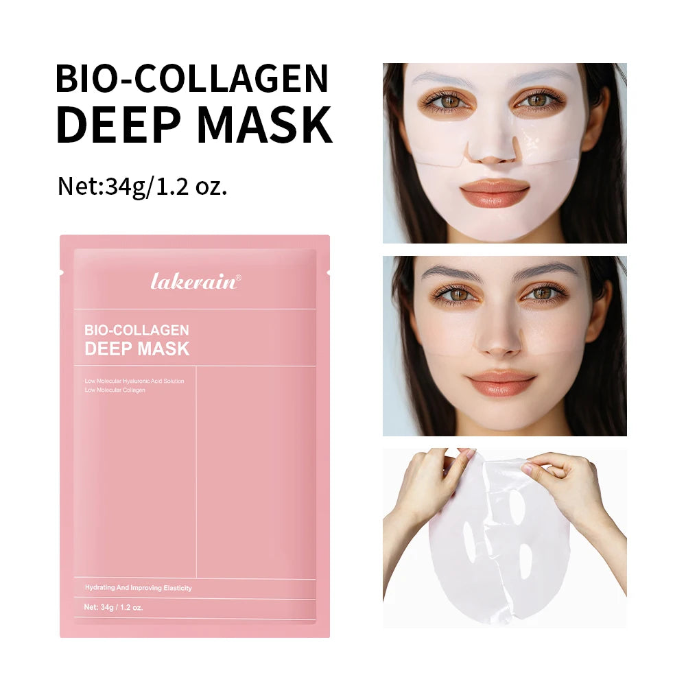 Máscara Facial de Colágénio Coreana — Anti-Rugas e Lifting