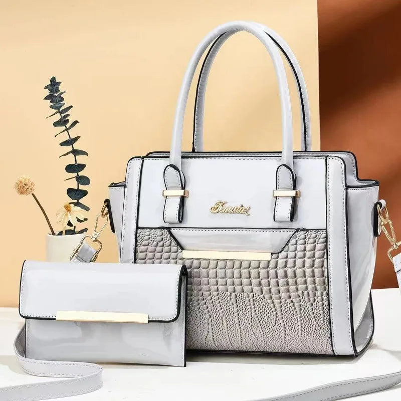 Conjunto 2 Peças Mala de Luxo Feminina | Designer Crossbody | TUDOAKI SHOP