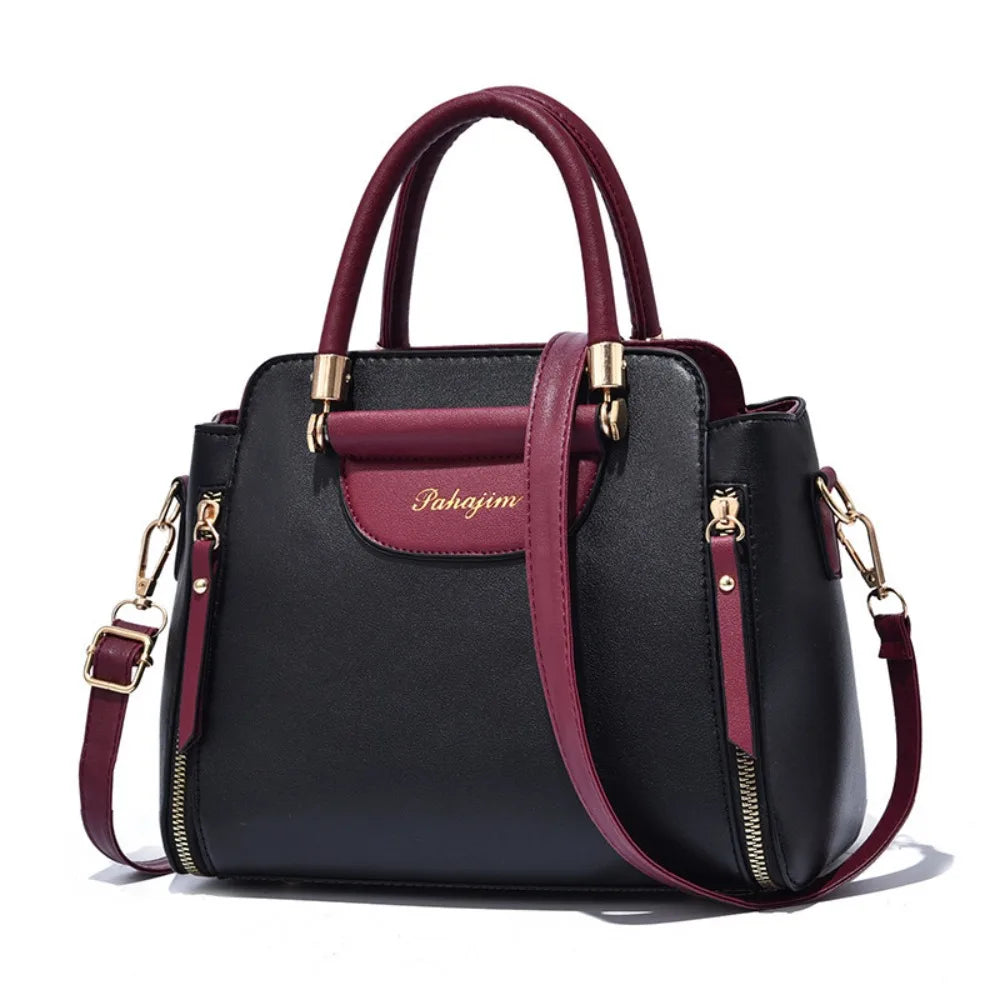Mala Feminina PU Bicolor | Grande Capacidade | Presente Dia da Mãe | TUDOAKI SHOP