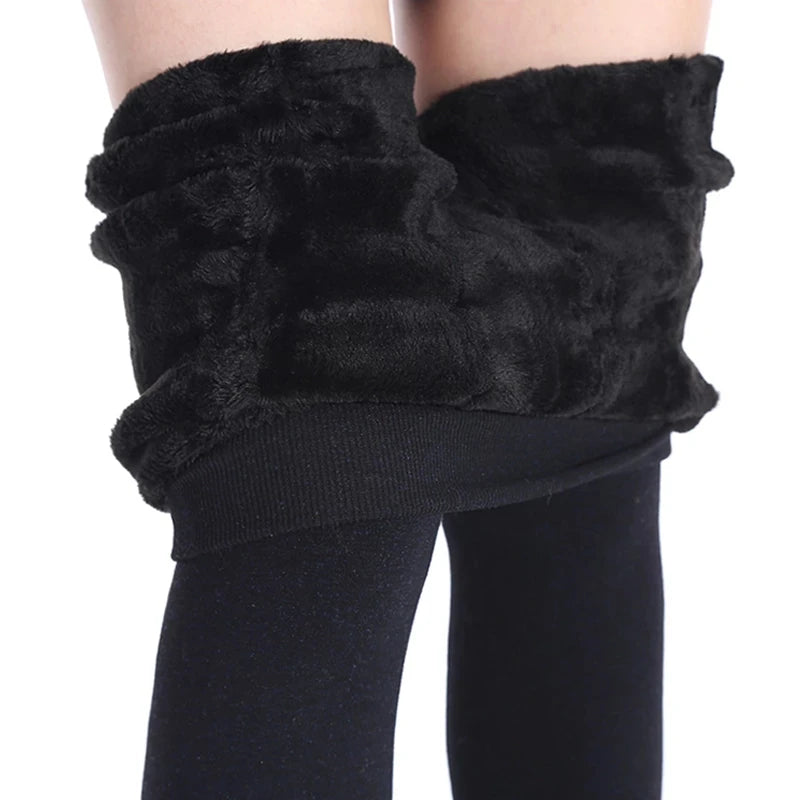 Leggings de Inverno Forradas a Veludo | Cintura Alta Elástica | Várias Cores