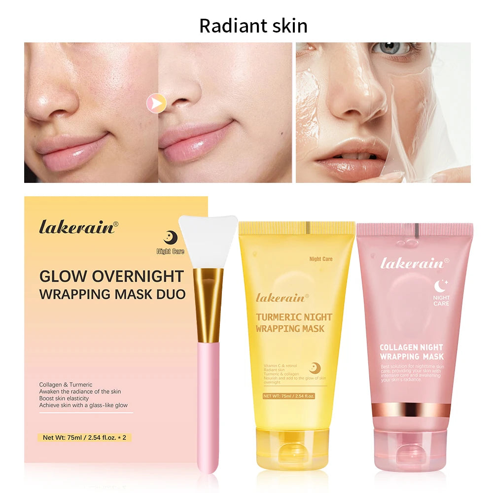 Máscara Facial de Colágénio Coreana — Anti-Rugas e Lifting