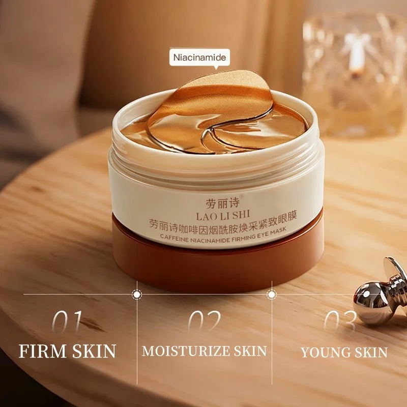 Pack 60 Máscaras de Olhos com Cafeína e Niacinamida — Firmeza e Hidratação