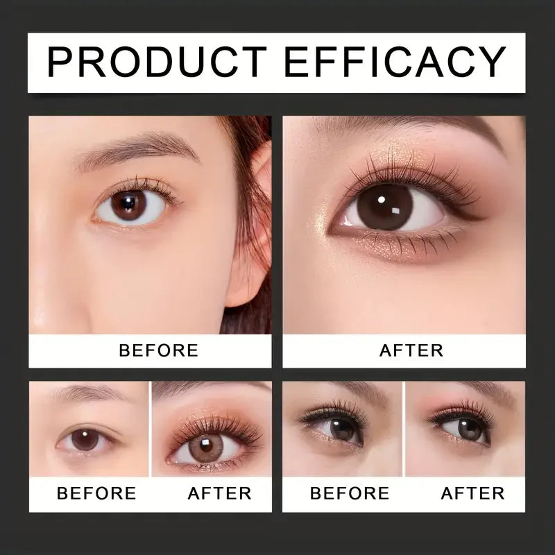 Kit de Maquilhagem de Olhos 3 Peças | Pincéis e Moldes de Sombras para Principiantes