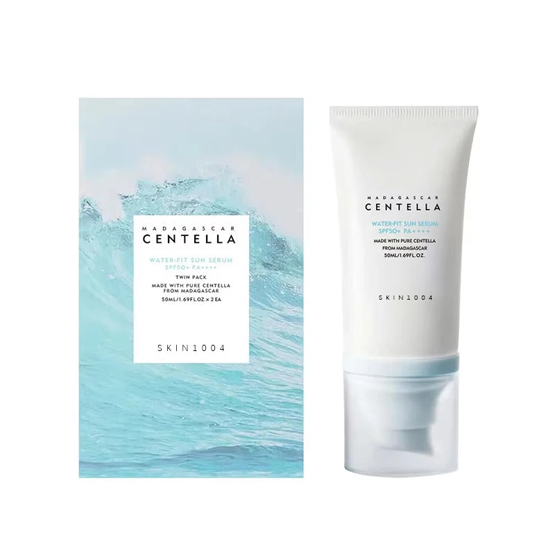 Protetor Solar Facial 50+ com Centella — Clareador e Hidratante Coreano