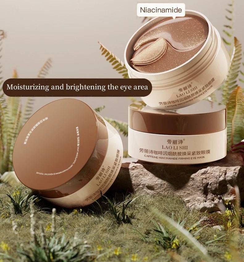 Pack 60 Máscaras de Olhos com Cafeína e Niacinamida — Firmeza e Hidratação