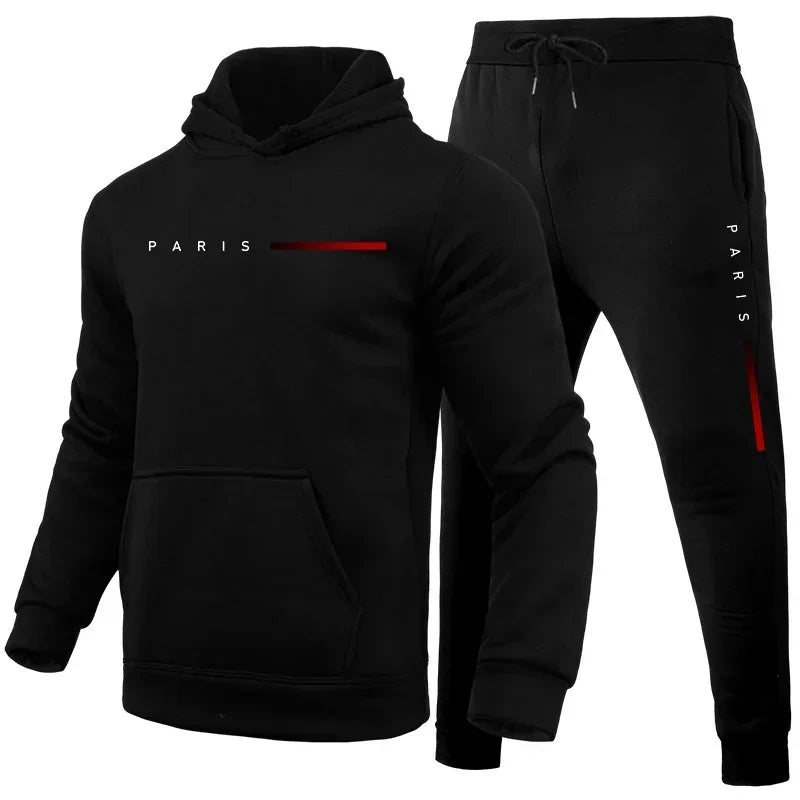 Fato de Desporto Masculino com Capuz | Jogging Confortável Diário | TUDOAKI SHOP