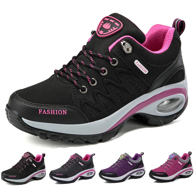 Sapatilhas Plataforma Casual Femininas | Cunha Confortável | TUDOAKI SHOP