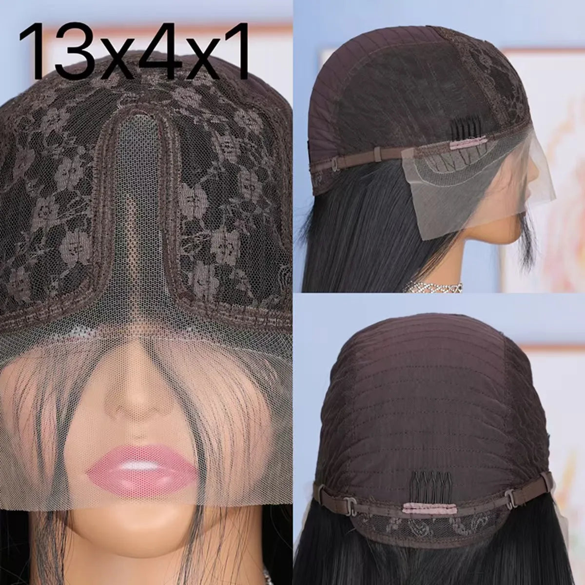 Silky Soft Straight 13X4X1 Lace Front Part Full Wig For Mother Gifts Preplucked With Baby Hair Bleach Knot Cosplay Daily Party