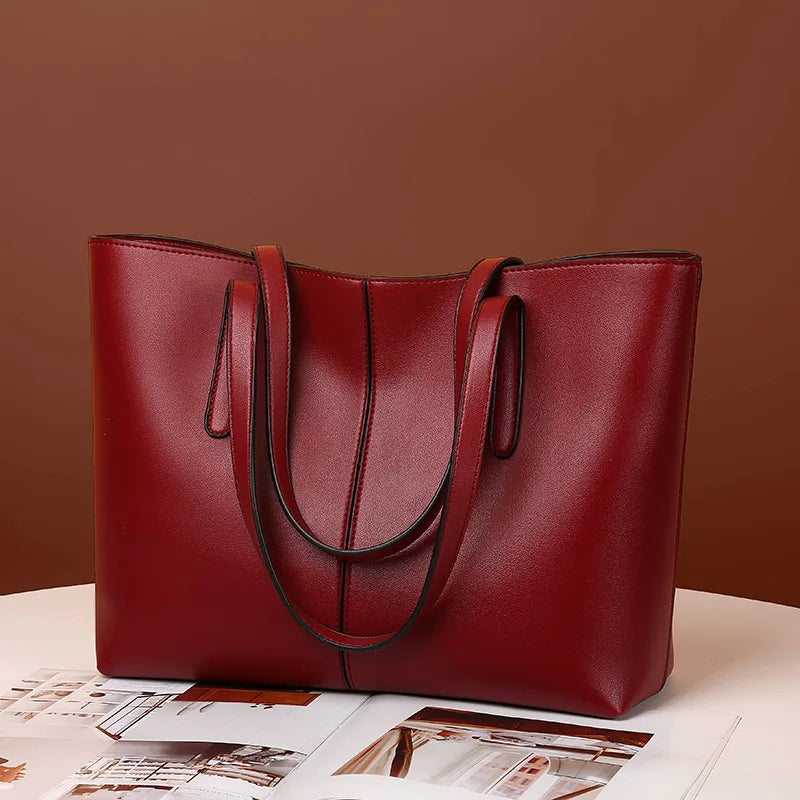 Mala Tote Feminina Grande Capacidade em Couro PU | TUDOAKI SHOP