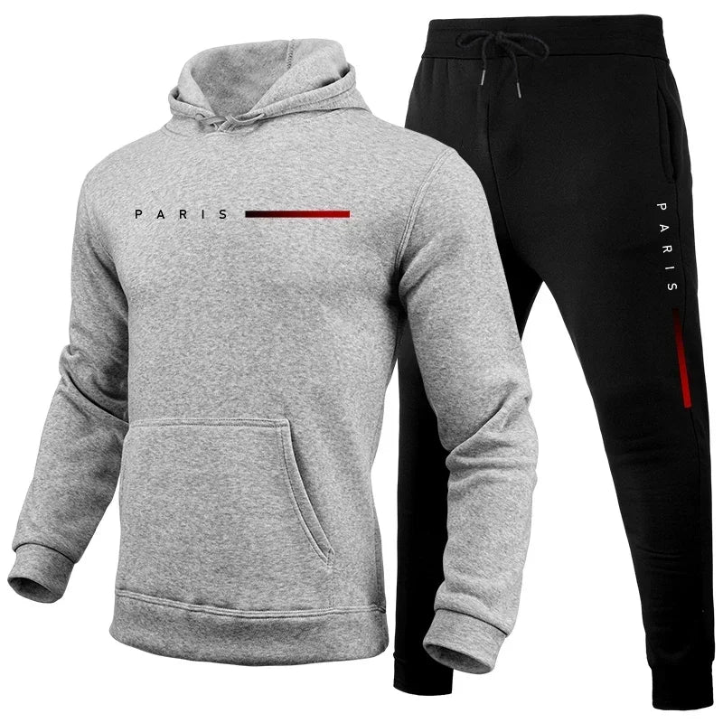 Fato de Desporto Masculino com Capuz | Jogging Confortável Diário | TUDOAKI SHOP