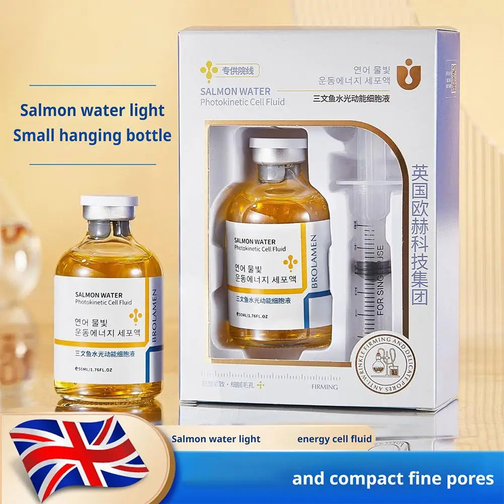 Sérum Coreano de Salmão Anti-Rugas — Hidratação 24h e Barreira Cutânea