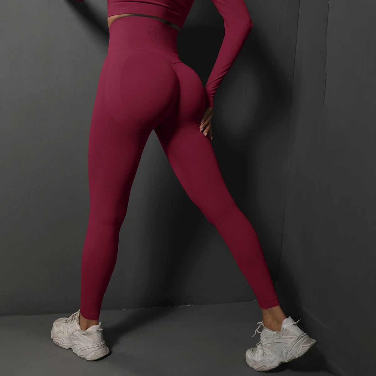 Leggings Sem Costuras para Ginásio | Calças de Yoga Femininas com Efeito Lifting