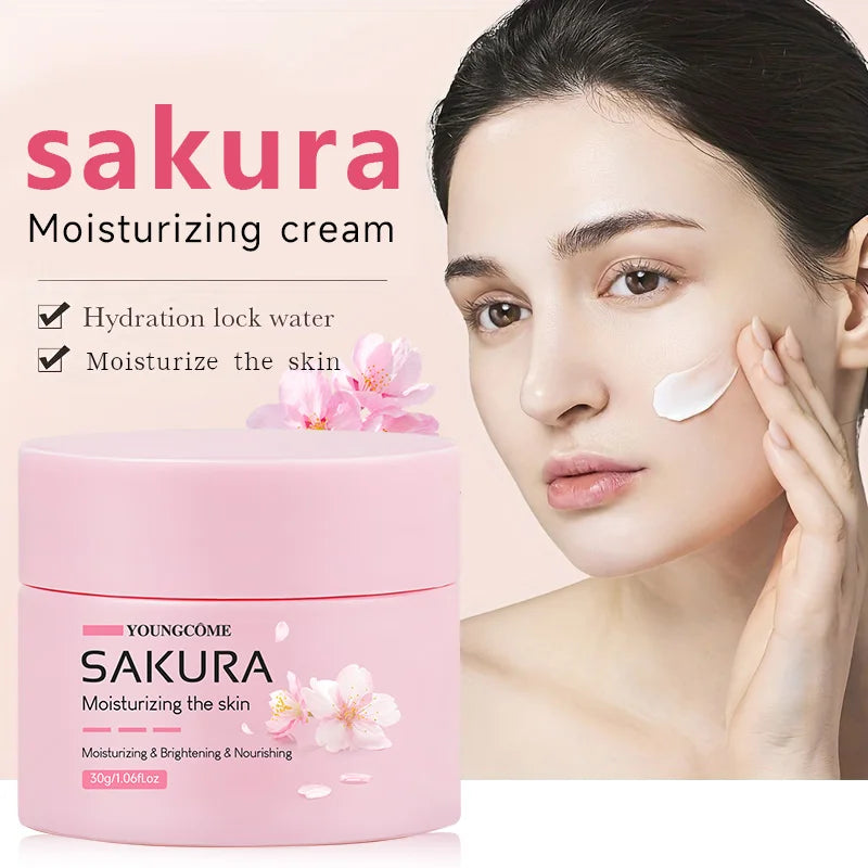 Creme Facial Sakura Flor de Cerejeira — Lifting Anti-Envelhecimento e Colágénio